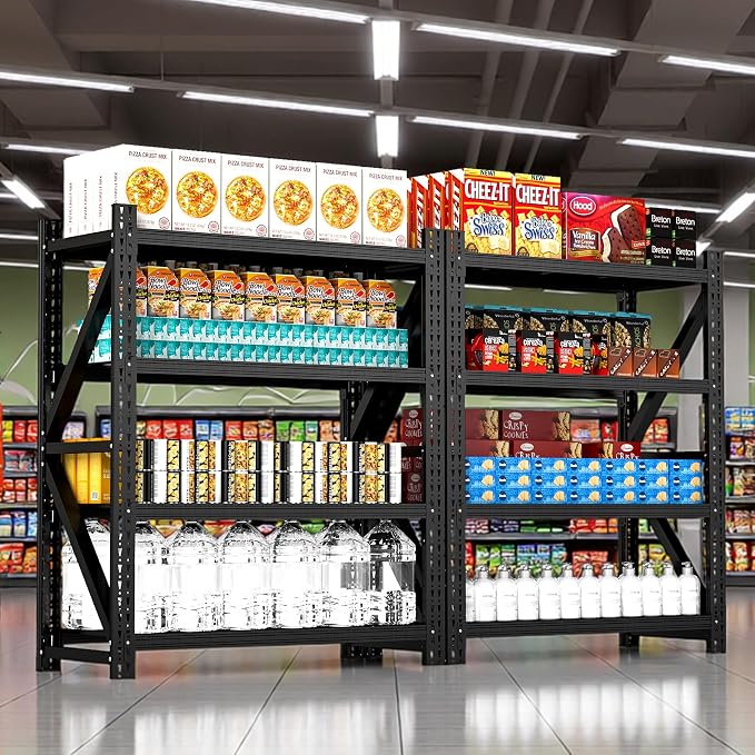 Heavy Duty Garage Storage Shelves 5000LBS Capacity, 4-Tier Large Industrial - Image 9