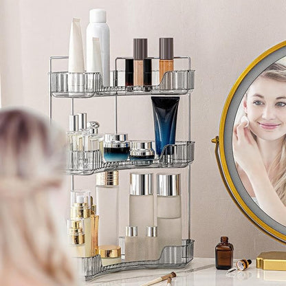 Corner Bathroom Countertop Organizer, Vanity Organizer Trays - Image 5