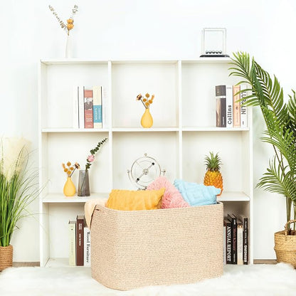 MINTWOOD Design 112L Extra Large Blanket Basket Holder Living Room, Dog Toy - Image 5