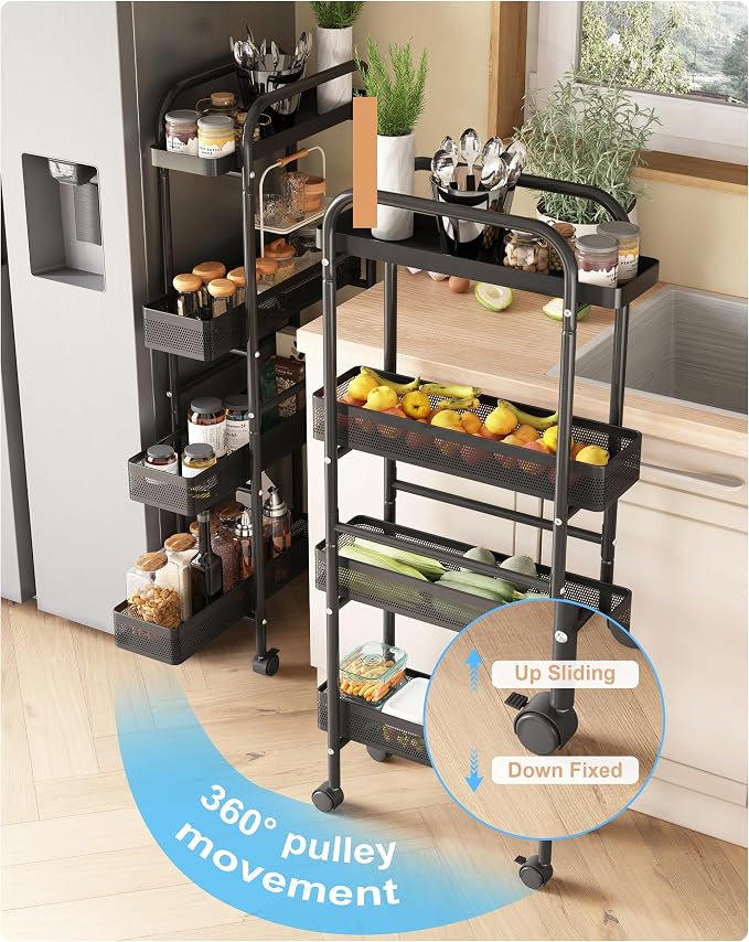UMDONX Slim Storage Cart 4 Tier - Image 2