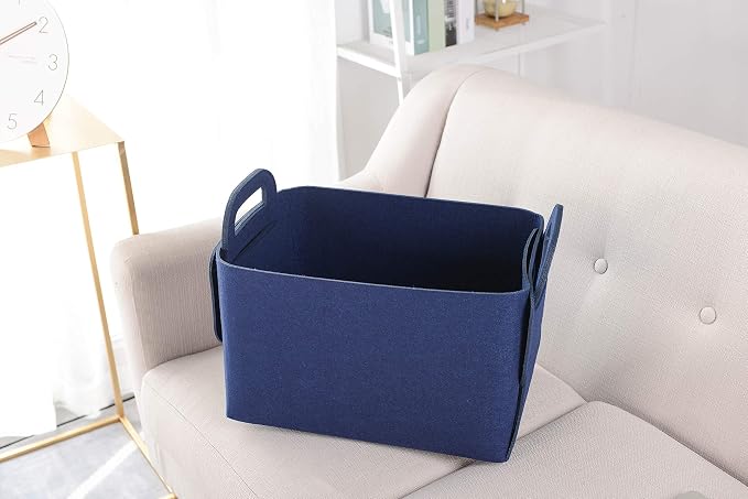 Minoisome Storage Basket Felt Storage Bin Collapsible& Convenient Box Organizer - Image 3