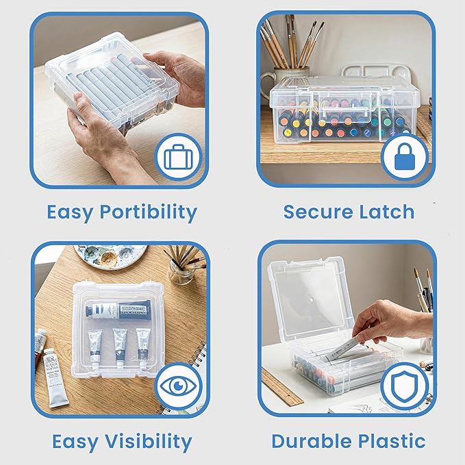 ArtBin 6953AB ClearView 6" x 6" Box Art & Craft Organizer, Plastic Storage Case - Image 4