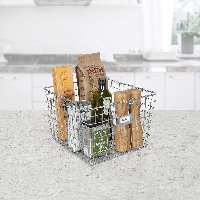 Spectrum Diversified 47970 Wire, Vintage Locker Basket Style, Rustic Farmhouse - Image 5