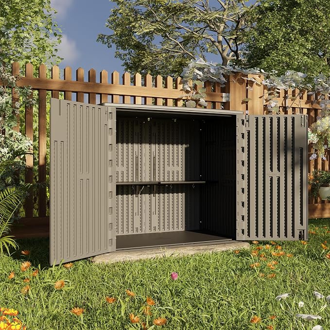 HOMSPARK 37 Cu.Ft Outdoor Storage Shed Weather Resistant - Image 6