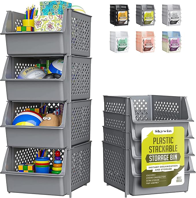 Skywin TidyFriend Stackable Storage Bins by Skywin