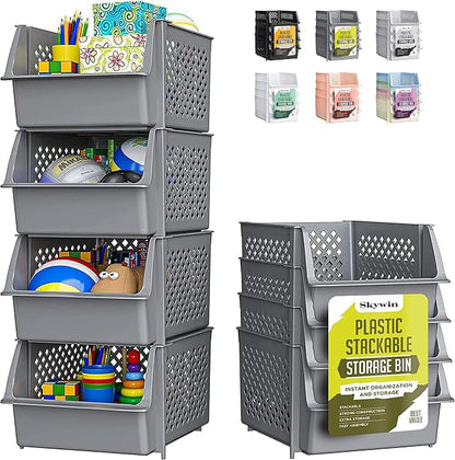 Skywin TidyFriend Stackable Storage Bins by Skywin
