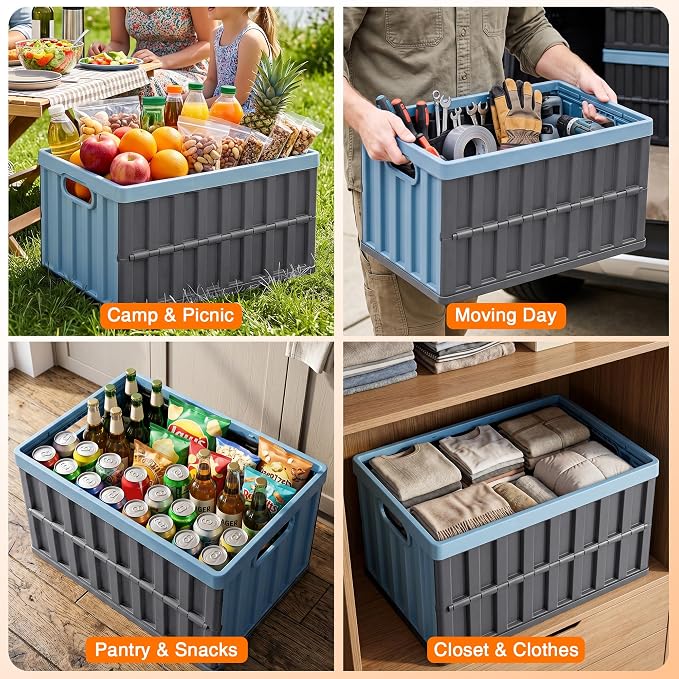 Citylife 64L Collapsible Storage Bins - Image 8