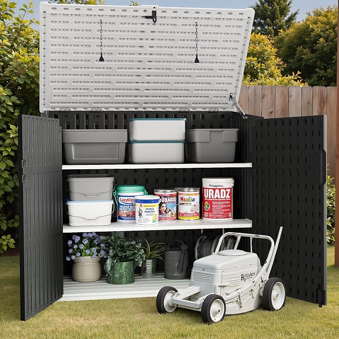TUOZE 34 Cu Ft Resin Storage Shed - Image 6