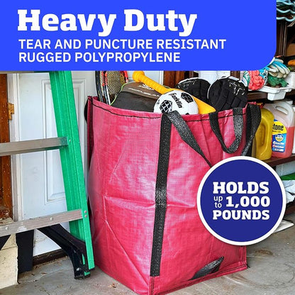 DURASACK Heavy Duty Home and Yard Bags, 3 Pack | 48-Gallon Reusable - Image 2