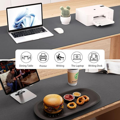 Aothia Leather Desk Pad Protector, Office Mat, Large Mouse Pad, Laptop Desk Pad - Image 6