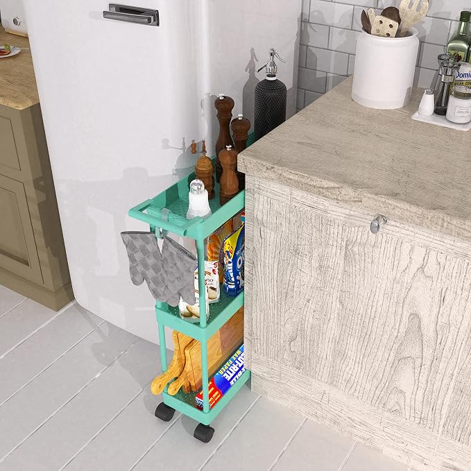 Simple Houseware 3-Tier Slim/Narrow Storage Cart - Image 5