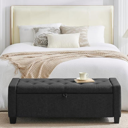 Huatean Home 43" Ottoman with Storage, Storage Ottoman Bench with Safety Hinge - Image 6
