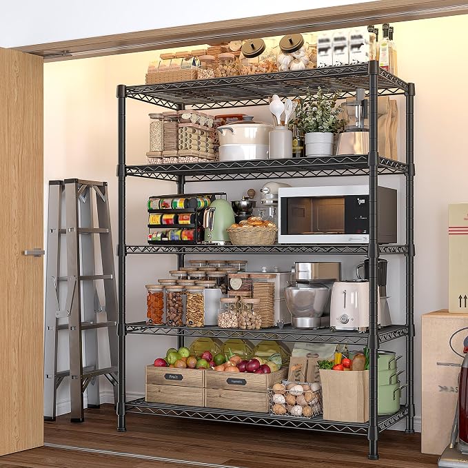 REIBII Storage Shelves 71" H Tall Wire Shelving Unit Sturdy Metal Shelves - Image 7