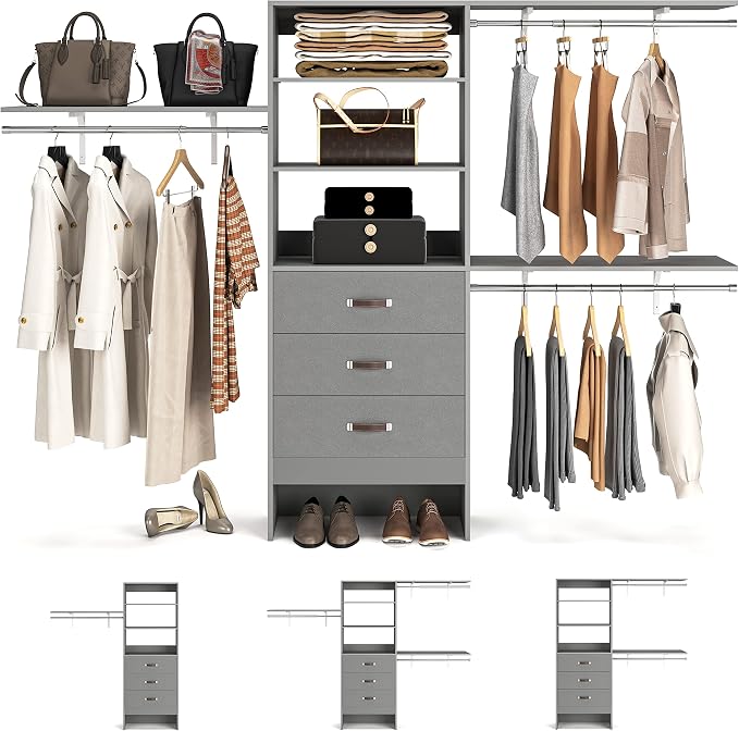 Armocity 96" Wood Closet System by Armocity