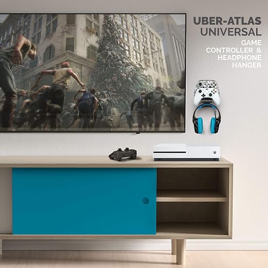 BRAINWAVZ The UberAtlas Dual Game Controller & Headphone Stand Wall Mount Holder - Image 6