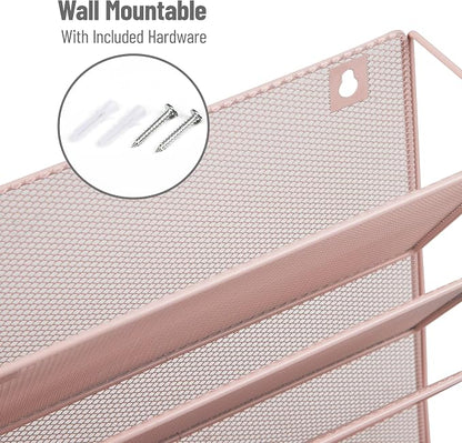 Mind Reader 5-Tier Vertical File Storage, Desktop Organizer, Wall Mount - Image 4