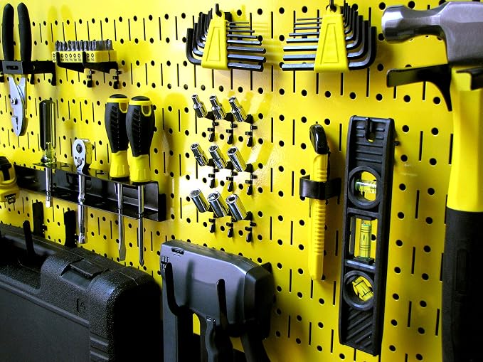 Wall Control Pegboard Rack Horizontal Metal Pegboard Garage Tool Storage Pack - Image 5
