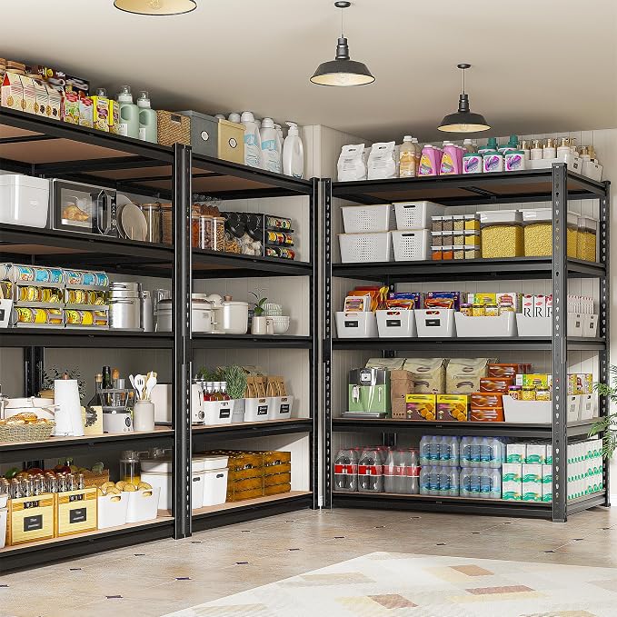 REIBII 2020LBS Storage Shelves 5 Tier Garage Shelving Heavy Duty, Adjustable - Image 4