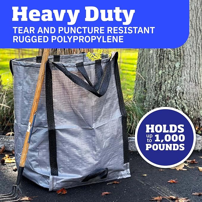 DURASACK Heavy Duty Home and Yard Bags, 3 Pack | 48-Gallon Reusable - Image 2