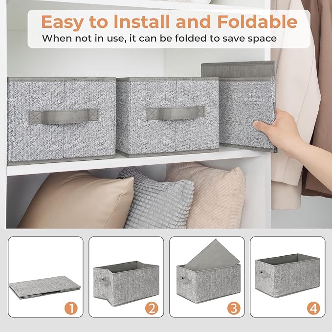 GRANNY SAYS Fabric Storage Bins, Closet Storage Bins - Image 5