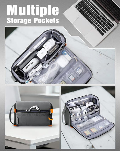 Smasrob Electronics Organizer Travel Case, Tech Bag Charger Pouch, Elastic Bands - Image 2