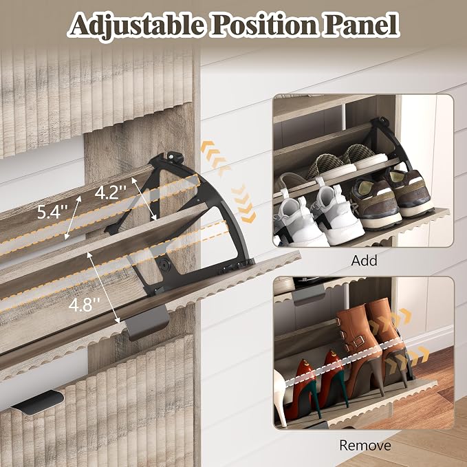 Shoe Cabinet Storage for Entryway - Image 4