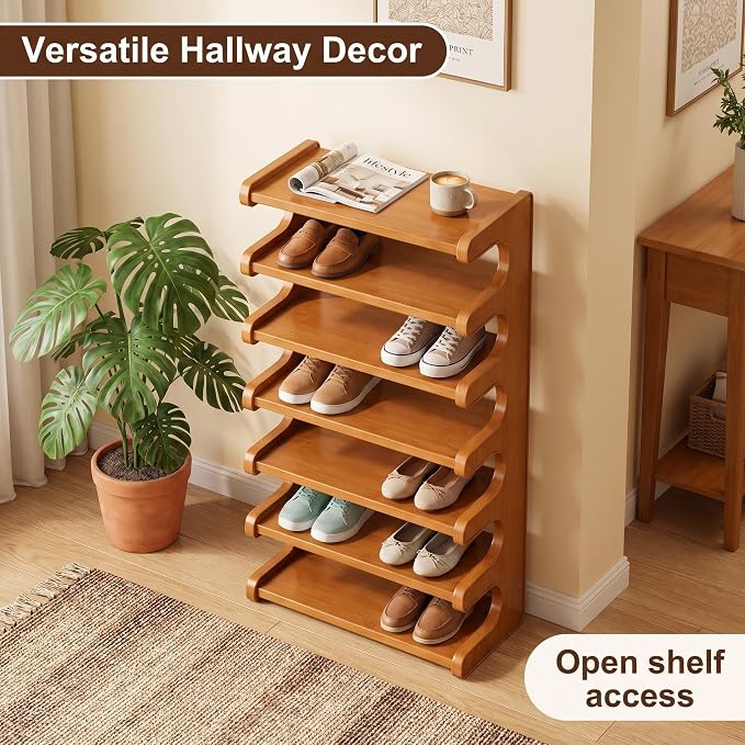 7-Tier Vertical Shoe Rack Tower - Image 7