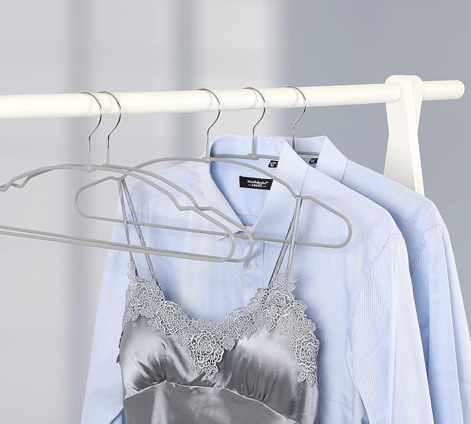 TOPIA HANGER Metal Hangers 20 Pack, Non Slip Clothes Hangers Space Saving - Image 8