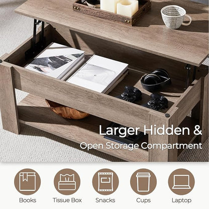 Yaheetech Lift Top Coffee Table - Image 5