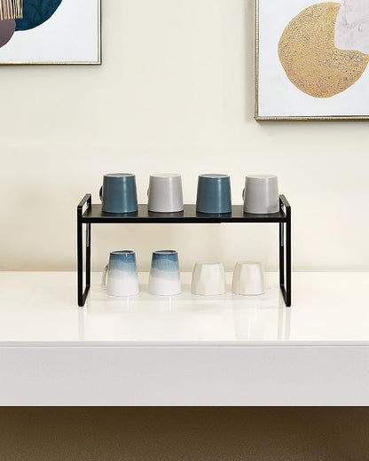 Nxconsu Cabinet Shelf Expandable Height Adjustable Organizer Riser - Image 7