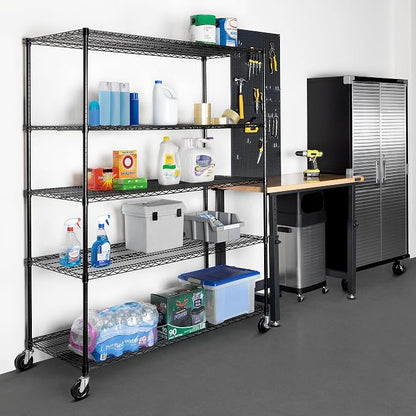 Seville Classics UltraDurable Heavy Duty NSF Solid Steel Wire Rack Storage Unit - Image 5