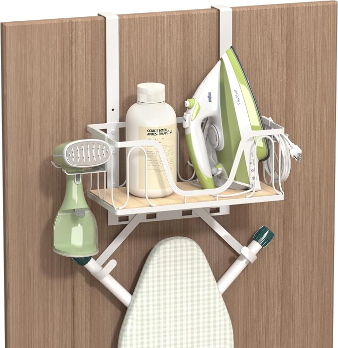 Ironing Board Hanger, 2 in 1 Wall-Mount & Over the Door by ThoughtfullyCraftedMoments