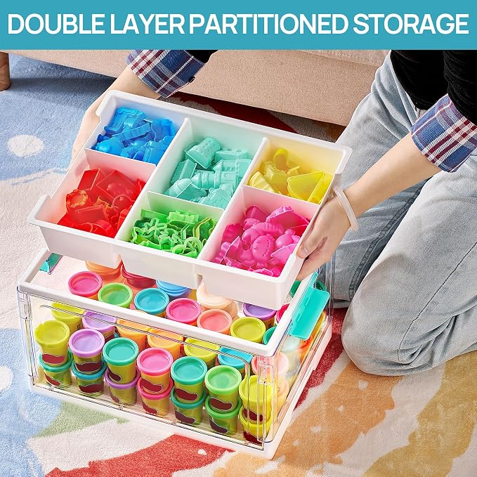 Vtopmart 24 QT Clear Craft Organizer - Image 6