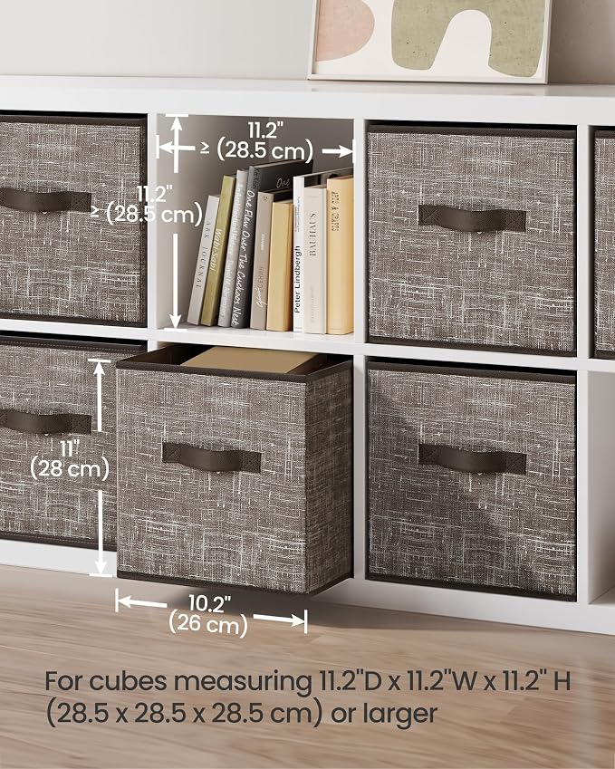 SONGMICS Storage Cubes, 11-Inch Non-Woven Fabric Bins - Image 3