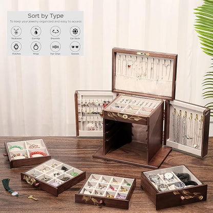 Hand-Painted Wooden Jewelry Boxes - Image 3