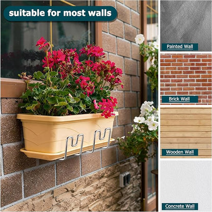 HaSteeL 18/0 Stainless Steel Garden Hose Holder Hook, Metal Wall Mount Hanger - Image 7