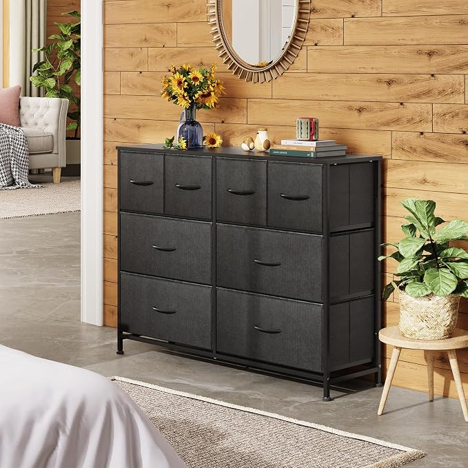 WLIVE Dresser for Bedroom with 8 Drawers, Wide Fabric Dresser for Storage and - Image 4
