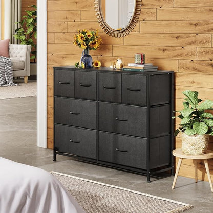 WLIVE Dresser for Bedroom with 8 Drawers, Wide Fabric Dresser for Storage and - Image 4