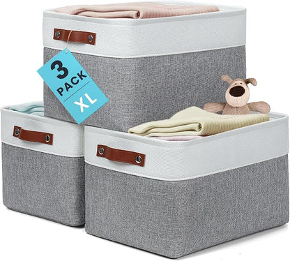 OrganiHaus Extra Large Fabric Storage Baskets by OrganiHaus