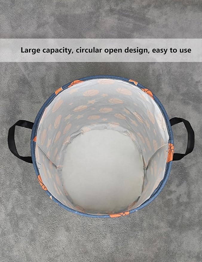 QUEENLALA Large Storage Basket, Laundry Hamper/Bathroom/Home Decor/Collapsible - Image 7