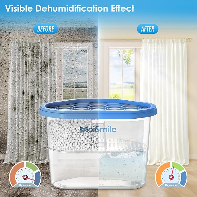 Moisture Absorbers 12 Pack, Fragrance-Free Closet Dehumidifier - Image 2