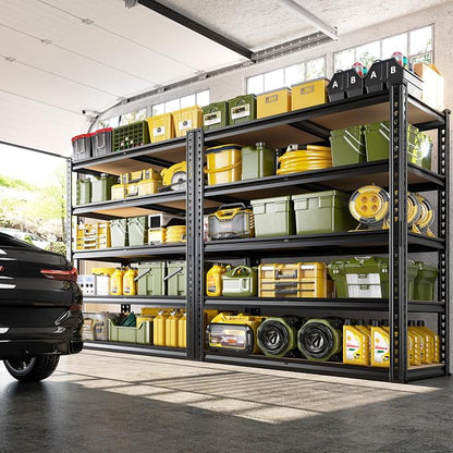 72.1" H Garage Shelving 2030LBS Garage Storage Shelves, 5 Tier Adjustable Metal - Image 2