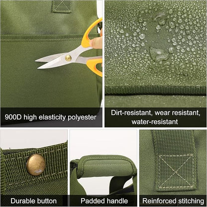 Housolution Garden Tote Bag, 900D Standable Gardening Tool Bag, Garden Tote - Image 4