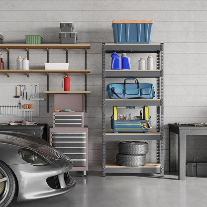 Topeakmart 4 PCS 5-Tier Utility Shelves, Metal Storage Shelves Garage Shelving - Image 7