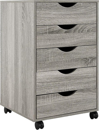 5-Drawer Rolling Storage Cart Organizer - Image 8