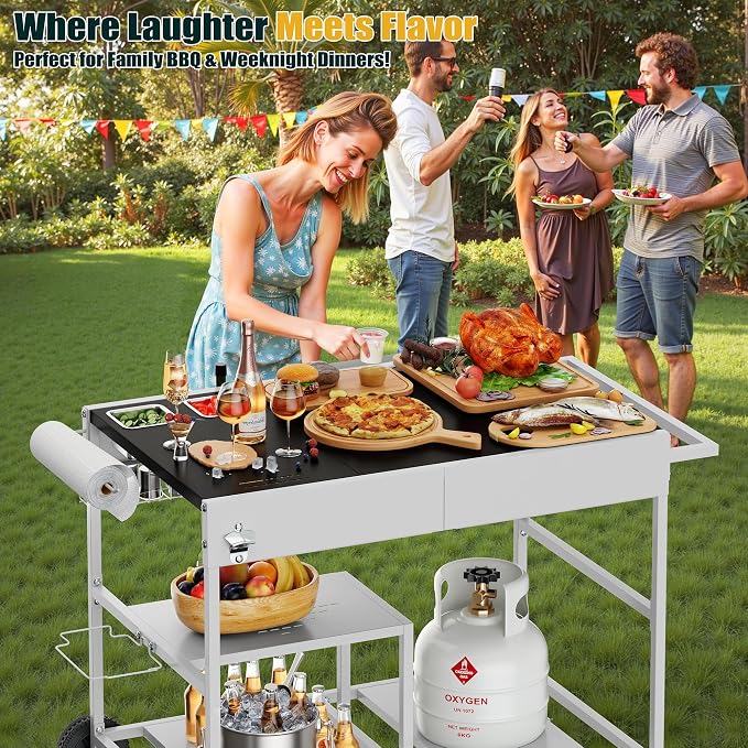 Shintenchi Pizza Oven Cart Table - Image 2