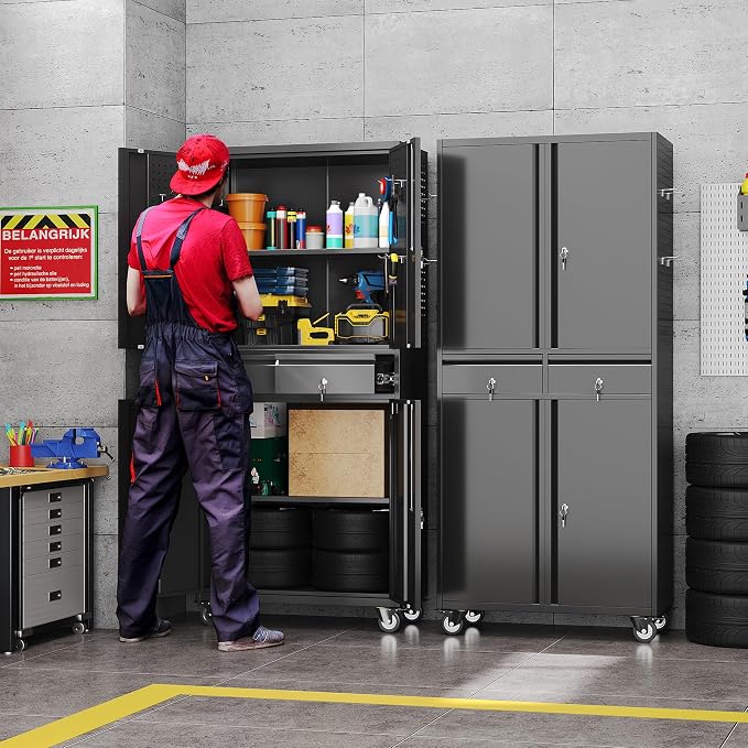 Aobabo Metal Garage Storage Cabinet - Image 2