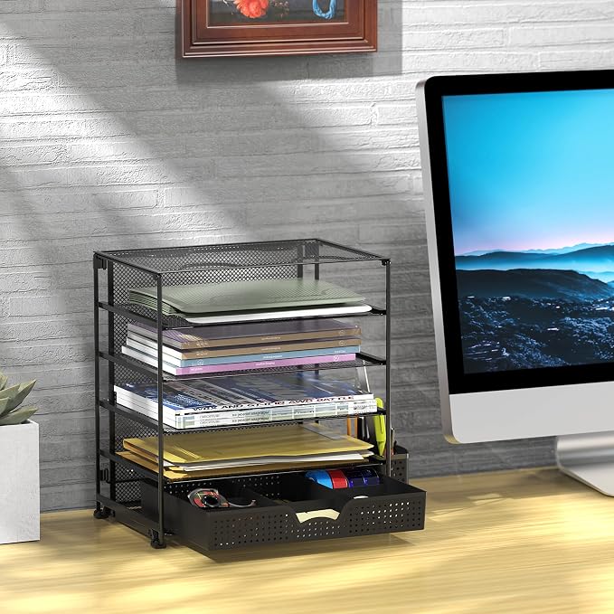Simple Houseware 5-Tier Document File Tray - Image 4