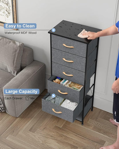 Tall 6-Drawer Fabric Dresser Tower - Image 4