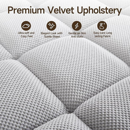 70.9" Chaise Lounge Chair Indoor, Oversized Boucle Upholstered Sofa Bed - Image 8